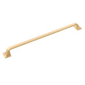 Hickery Hardware FORGE Pull Brushed Golden Brass 12" Center to Center