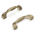 Hickery Hardware TWIST Pull Elusive Golden Nickel 3" Center to Center