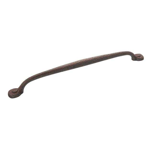 Hickory Hardware Refined Rustic Pull Rustic Iron 12 in. Center-to-Center