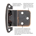 Hickory Hardware Surface Mount Self Closing Hinge 2-5/8" x 2-3/8"
