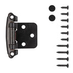 Hickory Hardware Surface Mount Self Closing Hinge 2-5/8 in. x 1-15/16 in., Black Iron, view 2