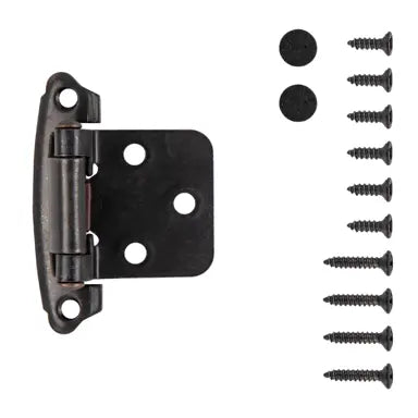 Hickory Hardware Surface Mount Self Closing Hinge 2-5/8 in. x 1-15/16 in., Black Iron, view 2