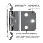 Hickory Hardware Surface Mount Self-Closing Hinge 2-3/4" x 2-5/16"