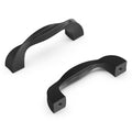 Hickery Hardware TWIST Pull Black Iron 3" Center to Center