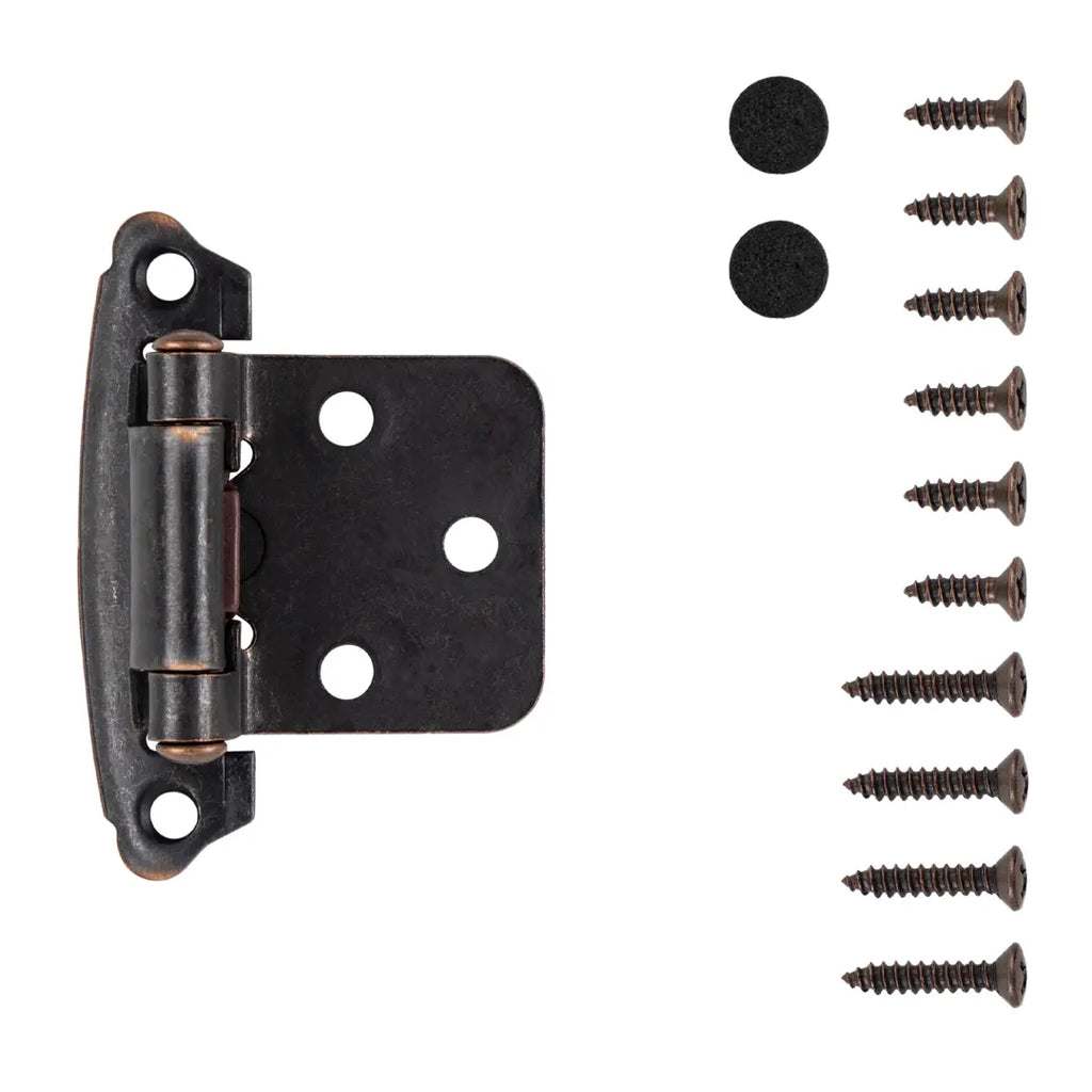 Hickory Hardware Surface Mount Self Close Hinge 2-5/8 in.x 1-15/16 in., Oil-Rubbed Bronze Highlighted, view 2