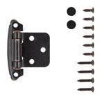 Hickory Hardware Surface Mount Self Close Hinge 2-5/8 in.x 1-15/16 in., Oil-Rubbed Bronze Highlighted, view 2