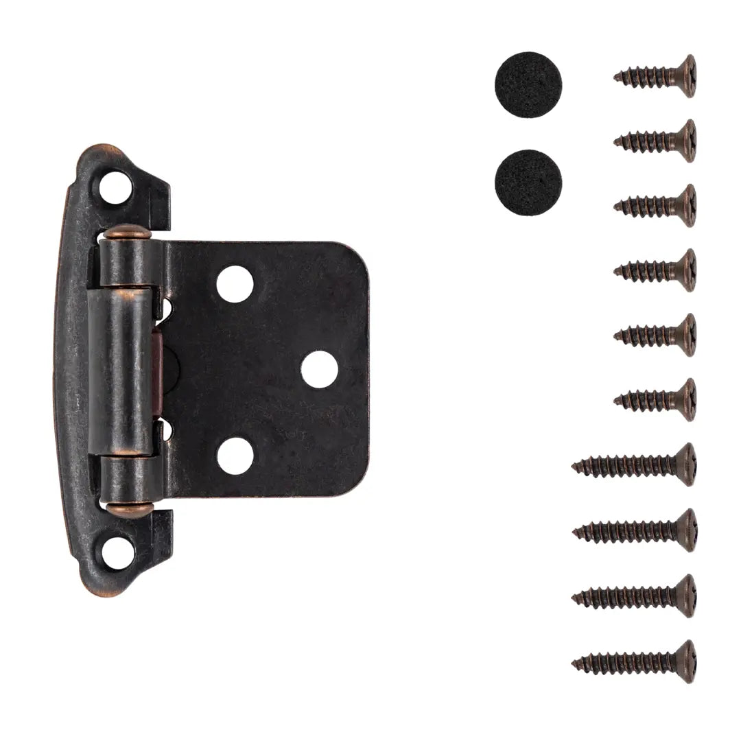 Hickory Hardware Surface Mount Self Close Hinge 2-5/8 in.x 1-15/16 in., Oil-Rubbed Bronze Highlighted, view 2
