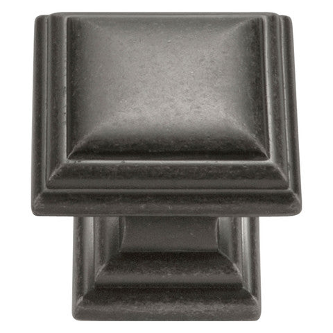 Hickery Hardware SOMERSET Knob Black Nickel 1-1/8" Diameter