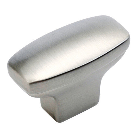 Hickery Hardware Metropolus Knob Stainless Steel Rectangular 1-7/16" Diameter