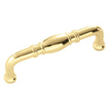 Hickery Hardware WILLIAMSBURG Pull Polished Brass 3" Center to Center