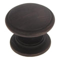 Hickery Hardware Williamsburg Knob Vintage Bronze Round 1" Projection