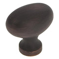 Hickery Hardware Williamsburg Knob Vintage Bronze Oval 1-5/16" Projection