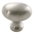 Hickery Hardware Williamsburg Knob Chrome Oval 1-5/16" Projection