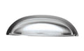 Hickery Hardware COTTAGE Cup Pull, Stainless Steel