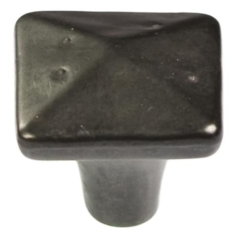 Hickery Hardware CARBONITE Knob Black Iron 1-1/4" Diameter