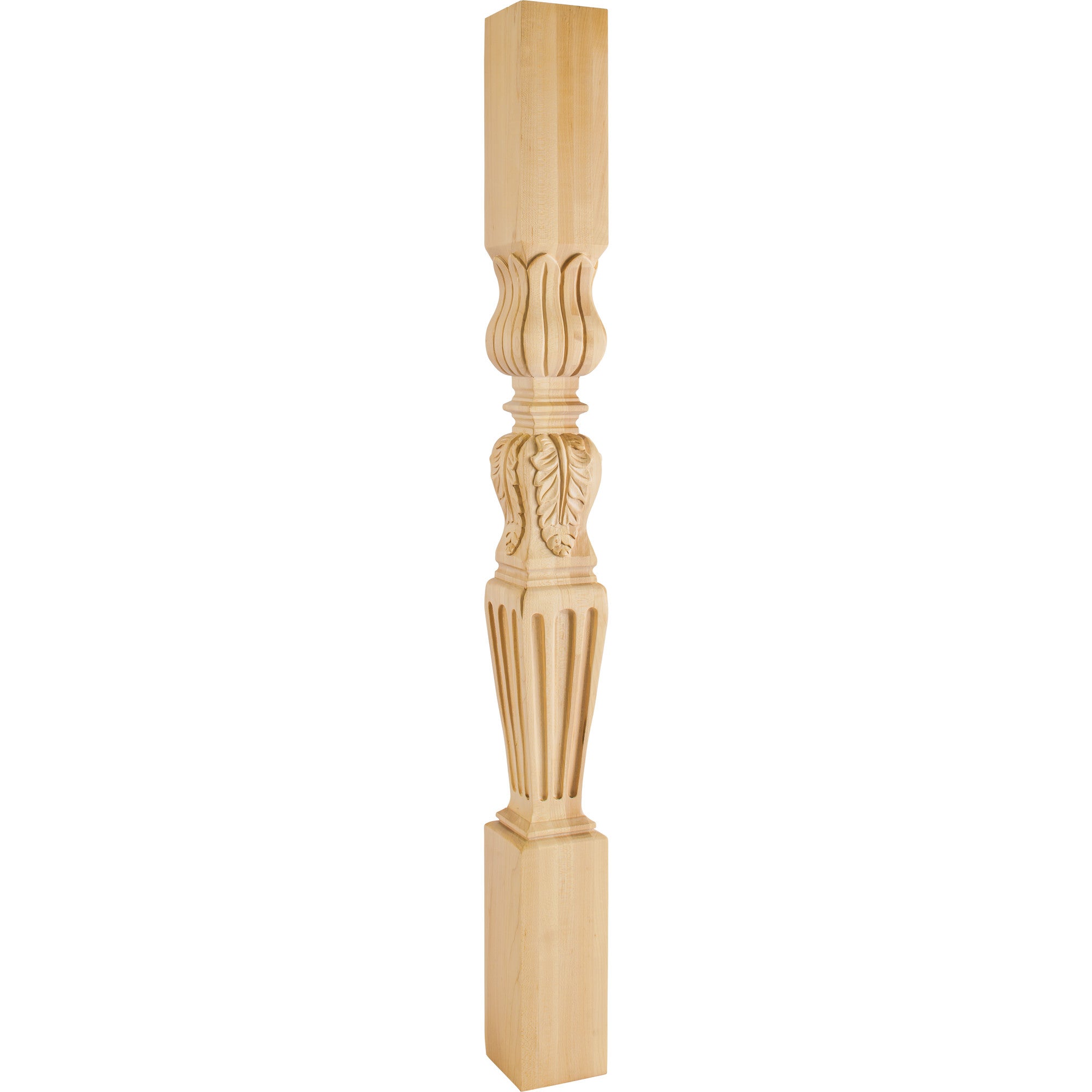 Hardware Resources Fluted Square Acanthus Post