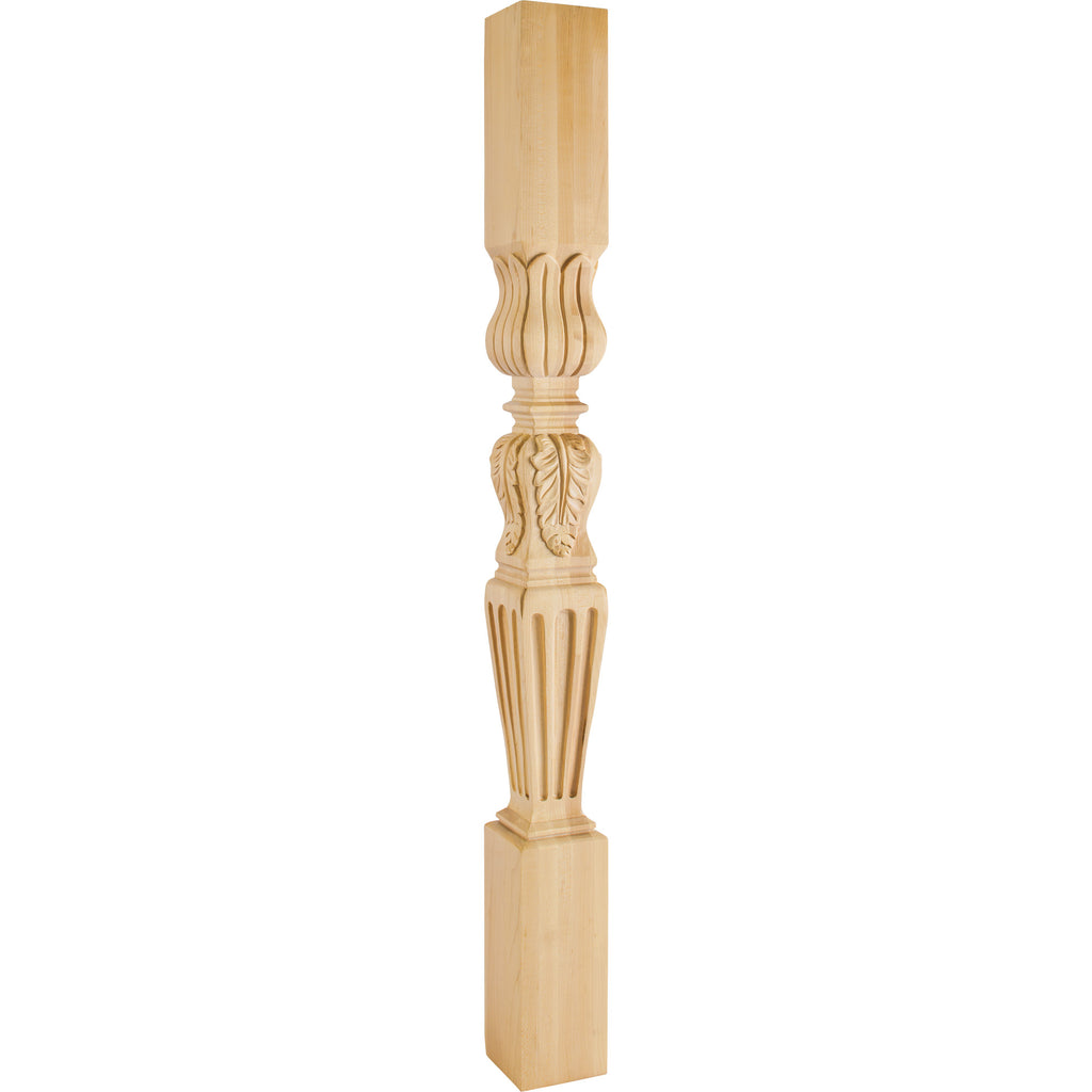 Hardware Resources Fluted Square Acanthus Post