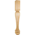 Hardware Resources Footed Square Post Cherry 42" Length 5" Width