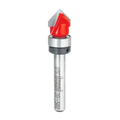 Freud "V" Grooving Bit 1/2" Diameter 2-1/4" Length 7/16" Height