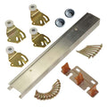 Johnson Hardware 2200 Series Bypass Door Hardware Set, 2-Door, With 47" Track