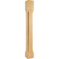 Hardware Resources Recessed Chamfered Post Hard Maple 42" Length 5" Width
