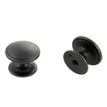 Knob, 1-1/4" Diameter, 1-1/16" Projection, Weathered Black, Multiples of 250