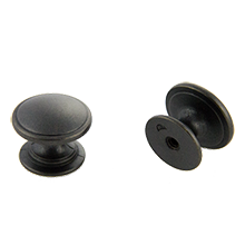 Knob, 1-1/4" Diameter, 1-1/16" Projection, Weathered Black, Multiples of 250