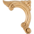 Hardware Resources Left Corner Acanthus Appliqué Maple 4-1/2" Length