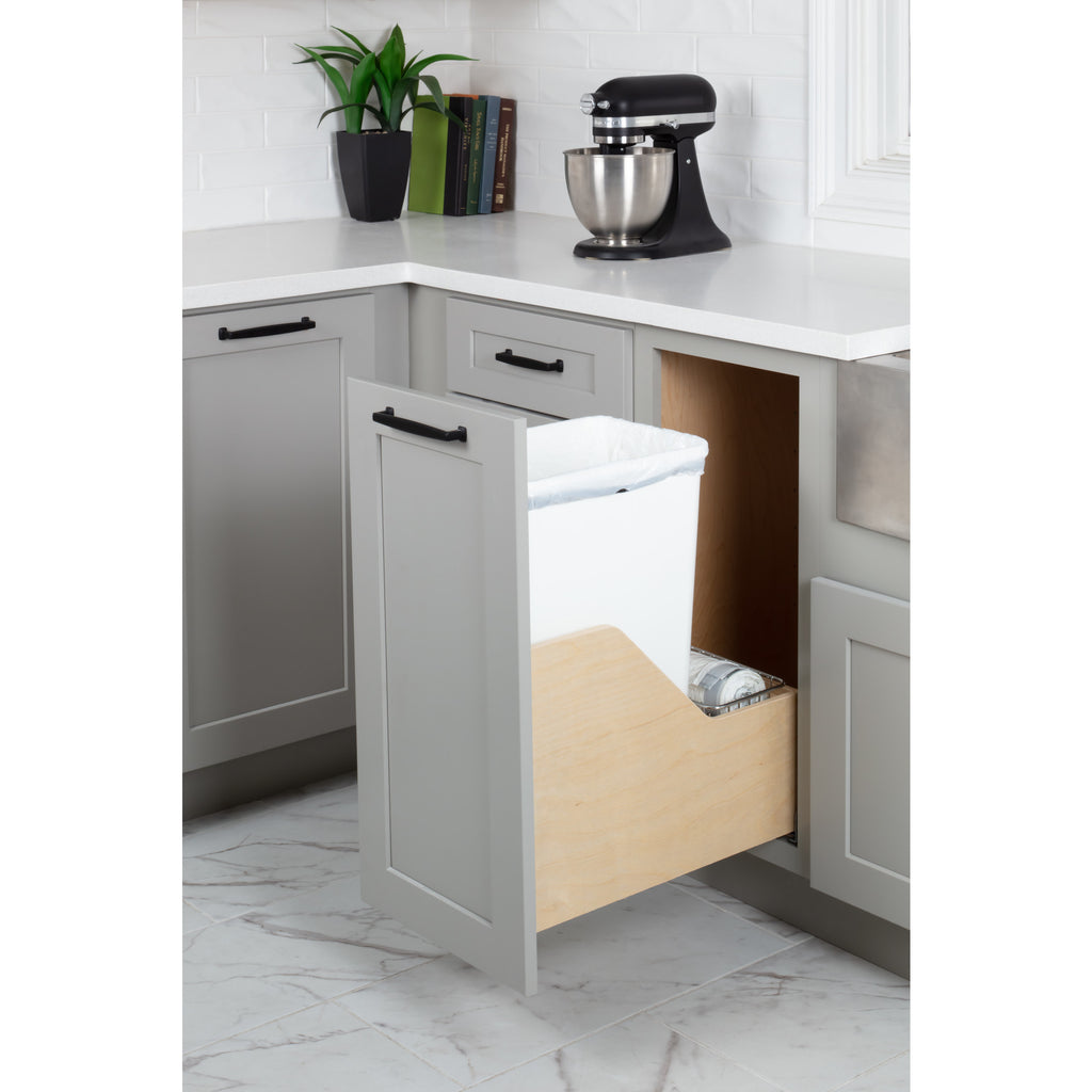 Hardware Resources Door Mount Pullout Waste Container System