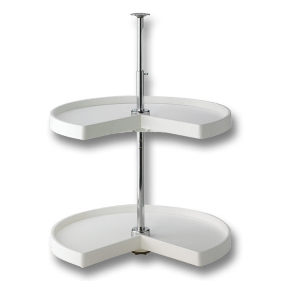 KV Lazy Susan Kidney Polymer 2 Shelves