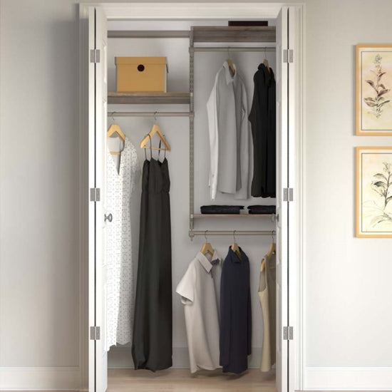 Closet Culture Closet Hardware Kit Champagne Nickel