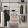 Closet Culture Closet Hardware Kit Champagne Nickel, 6 foot