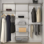 Closet Culture Closet Hardware Kit Champagne Nickel