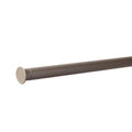 Closet Culture Closet Pole With End Caps Champagne Nickel, 22"