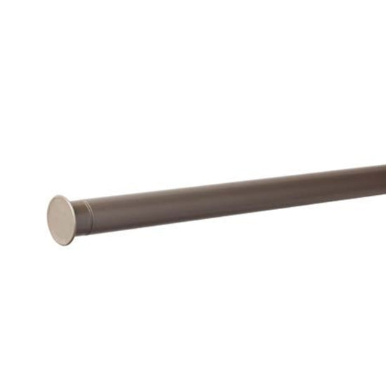 Closet Culture Closet Pole With End Caps Champagne Nickel
