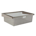 Knap & Vogt Mesh Basket, Champagne Nickel 22" x 17" x 7" Sturdy Wire Mesh