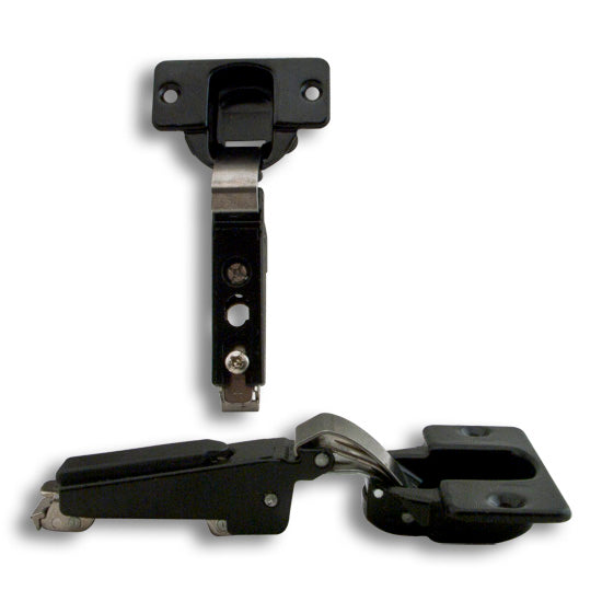 KV Hinge Kit 1/4 "Overlay 40mm Cup For 3/4" Door Ebony Black