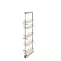 Rev-a-shelf 5-Shelf Chrome Maple Tall Pantry Pull-Out 9" Width