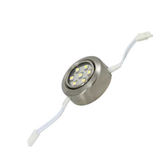 Advanced Affiliates Led Puck Light Satin Nickel Metal