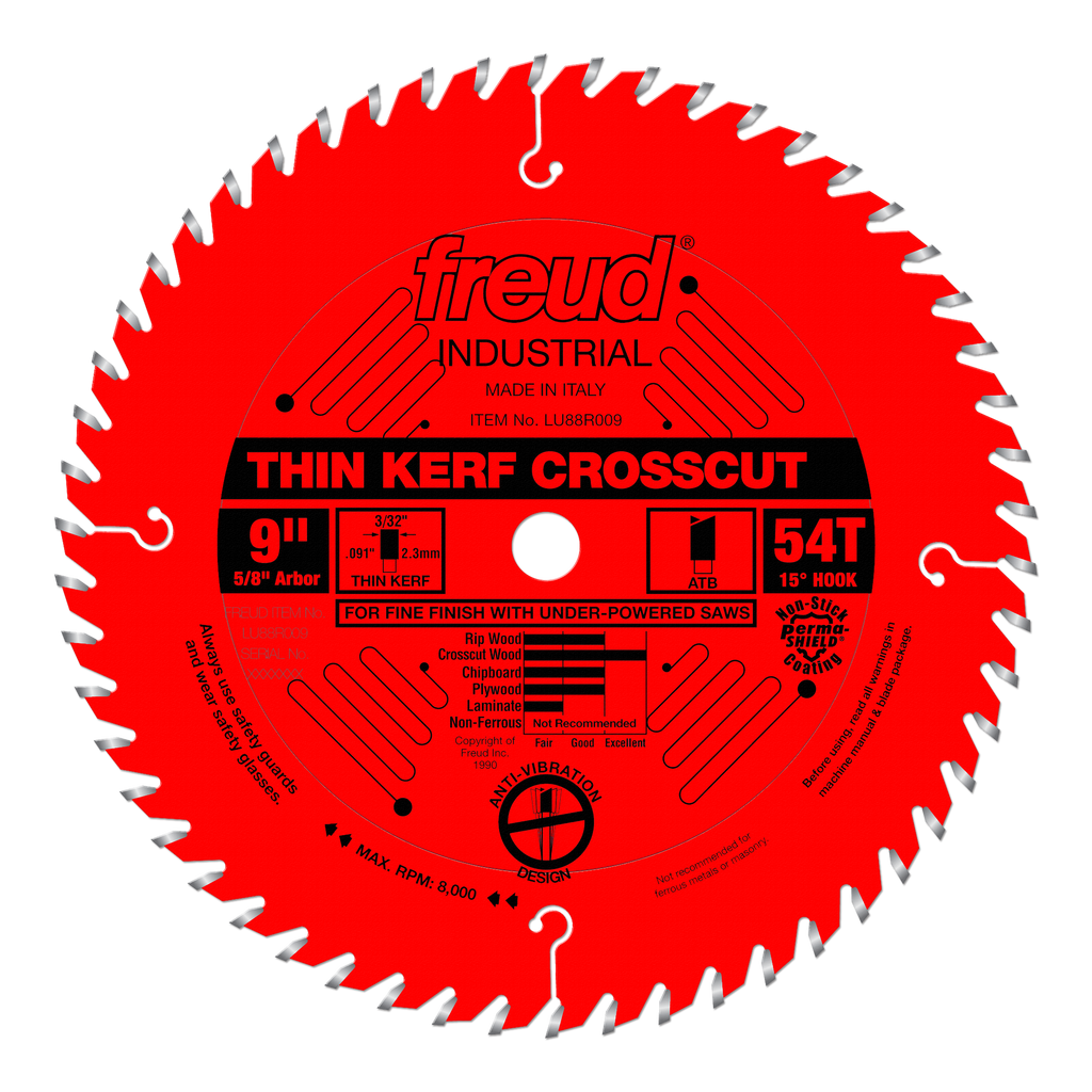 Freud Thin Kerf Fine Finish Crosscut Blade