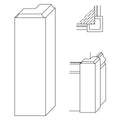 Small Crown Block (Mid Room), 6 1/2"w x 8"h x 3 1/4"d