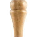 Hardware Resources Round Contemporary Bun Foot Hard Maple 6" Length