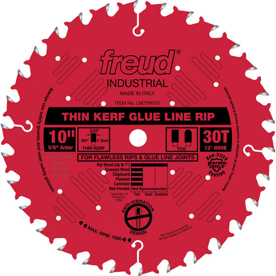Freud Glue Line Rip Blade, Thin Kerf