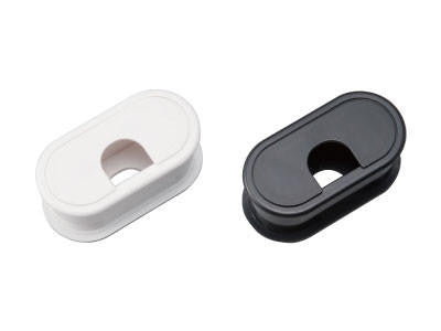 Sugatsune Double Sided Adjustable Cable Grommet Black