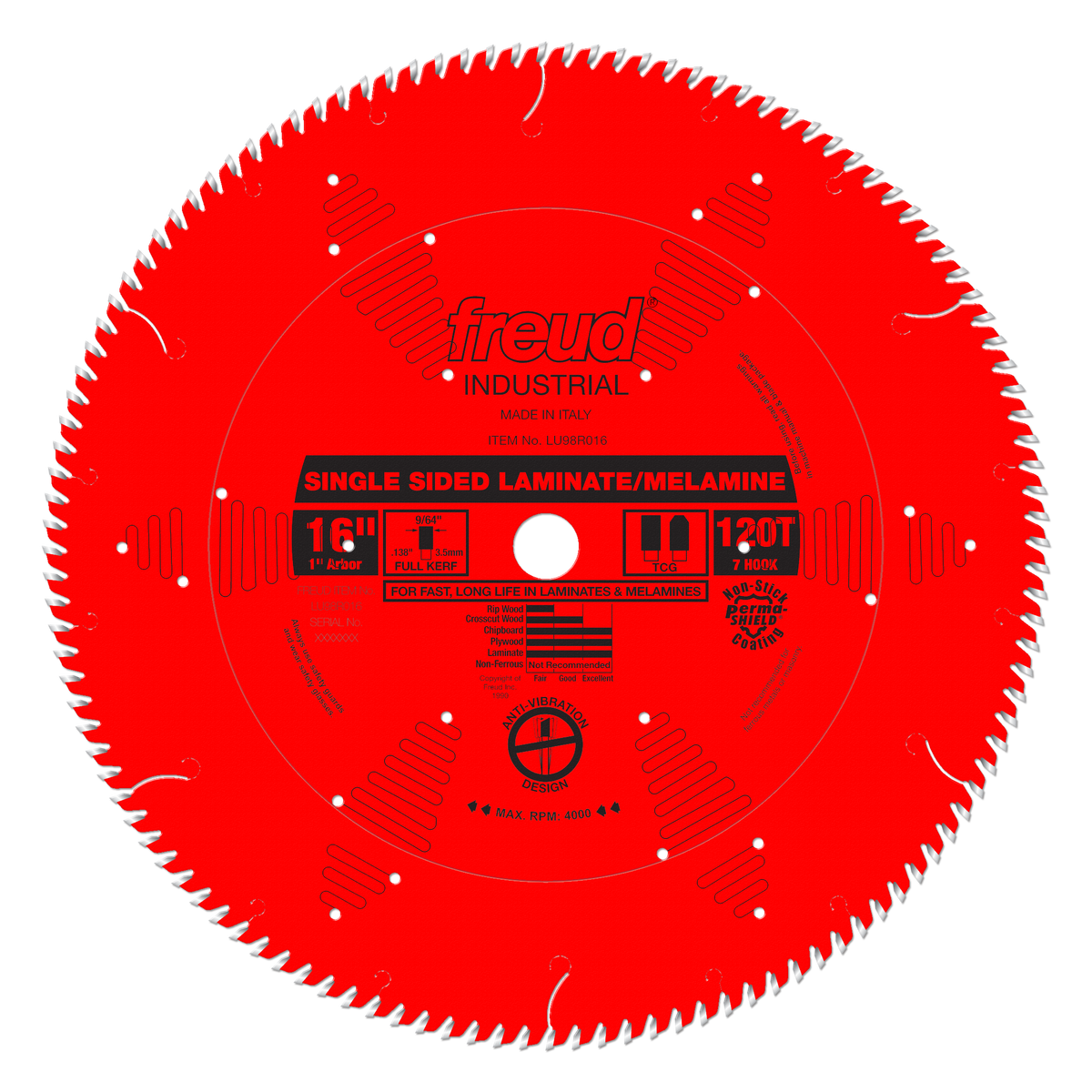 Freud Single Sided Laminate/Melamine Blade 16 in. Diameter