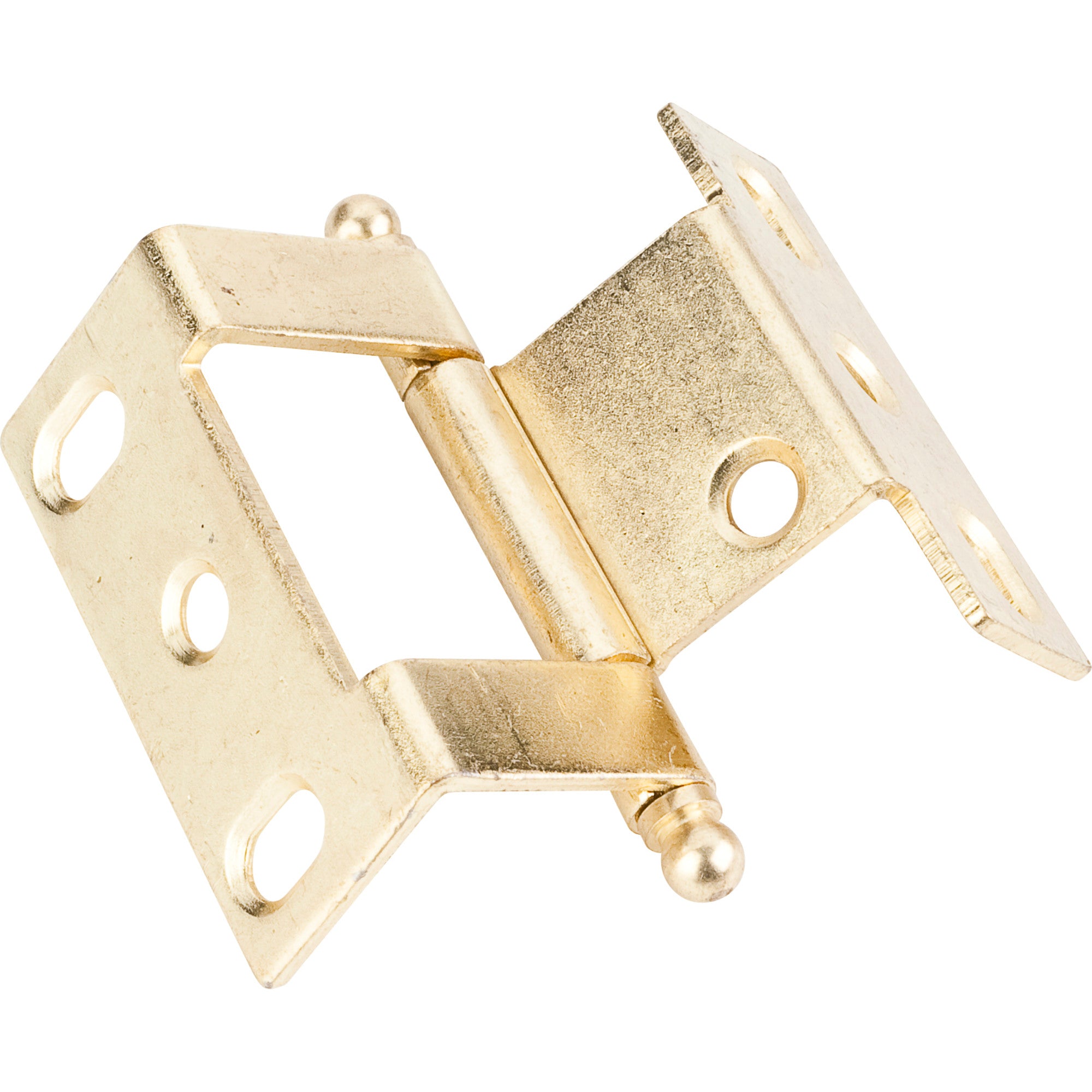 Hinge, Non-Mortise 3/4" x 3/4" Inset Hinge w/Offset Barrel, Polished Brass, Multiples of 400