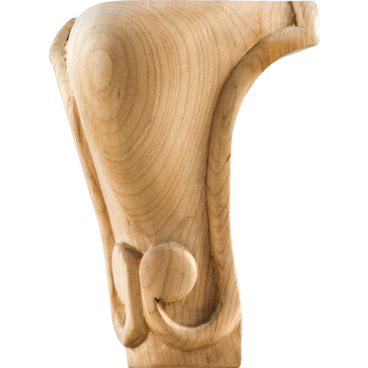 Hardware Resources Carved Queen Anne Leg Maple 5" Length