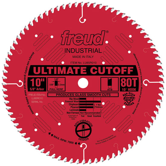Freud Cut-Off Carbide Blade 10" Diameter Red