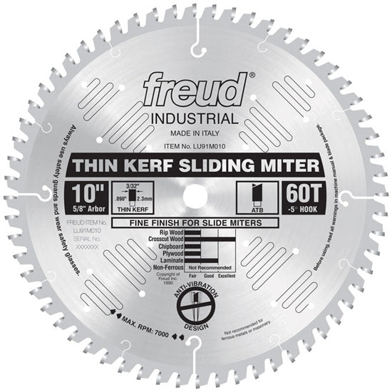 Freud Thin Kerf Sliding Compound Miter Blades