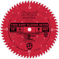 Freud Thin Kerf Sliding Compound Miter Blades 10" Diameter Red